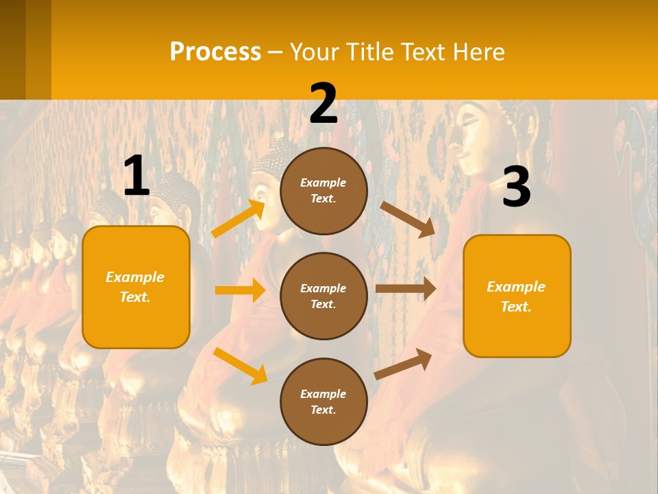 Statue Gold Ayuthaya PowerPoint Template