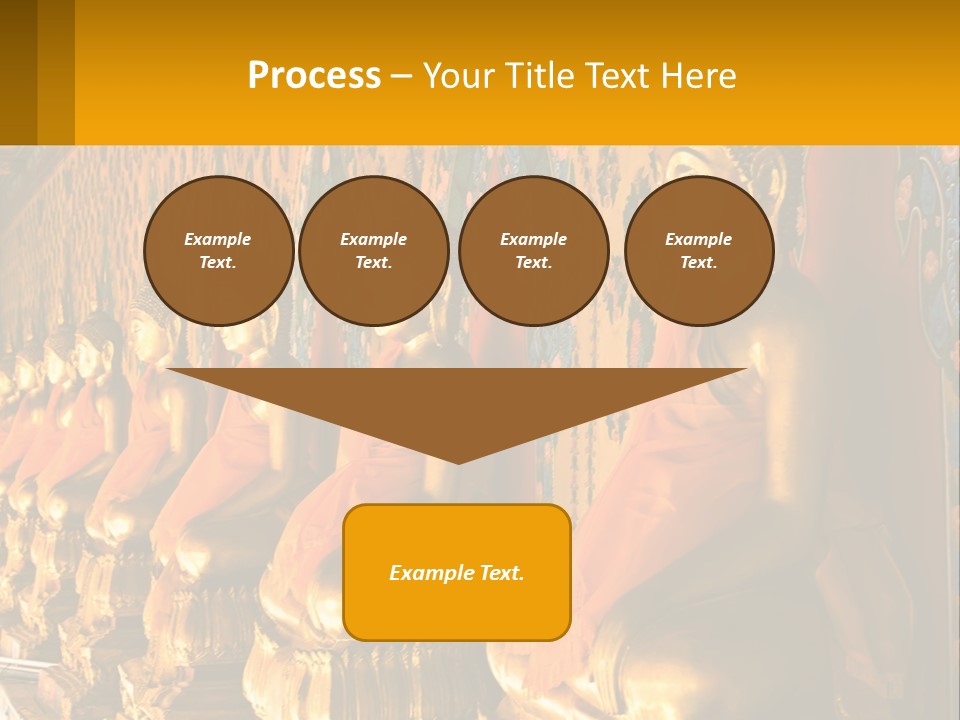 Statue Gold Ayuthaya PowerPoint Template