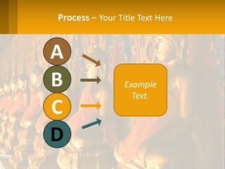 Statue Gold Ayuthaya PowerPoint Template