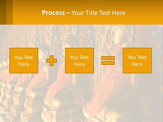 Statue Gold Ayuthaya PowerPoint Template
