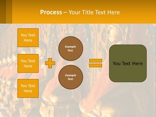 Statue Gold Ayuthaya PowerPoint Template