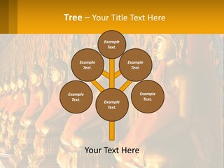 Statue Gold Ayuthaya PowerPoint Template