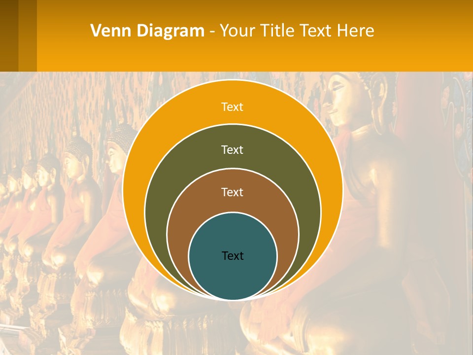 Statue Gold Ayuthaya PowerPoint Template