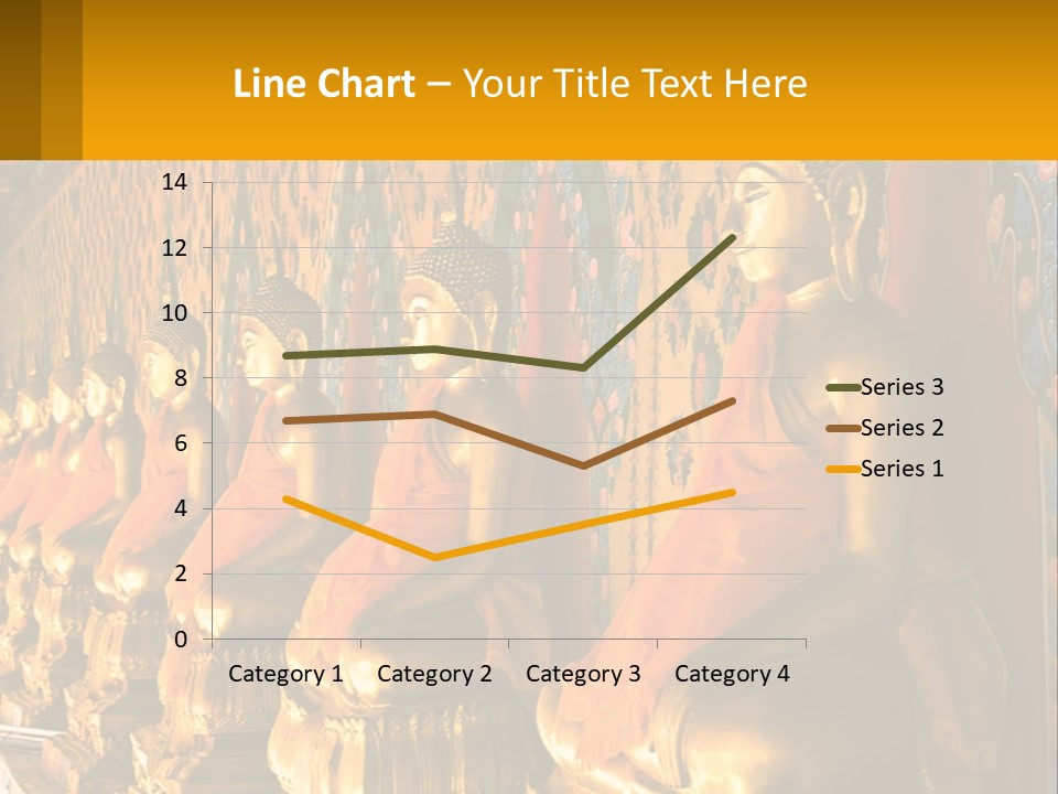 Statue Gold Ayuthaya PowerPoint Template
