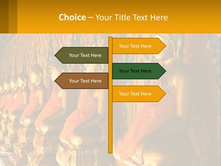 Statue Gold Ayuthaya PowerPoint Template