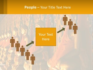 Statue Gold Ayuthaya PowerPoint Template