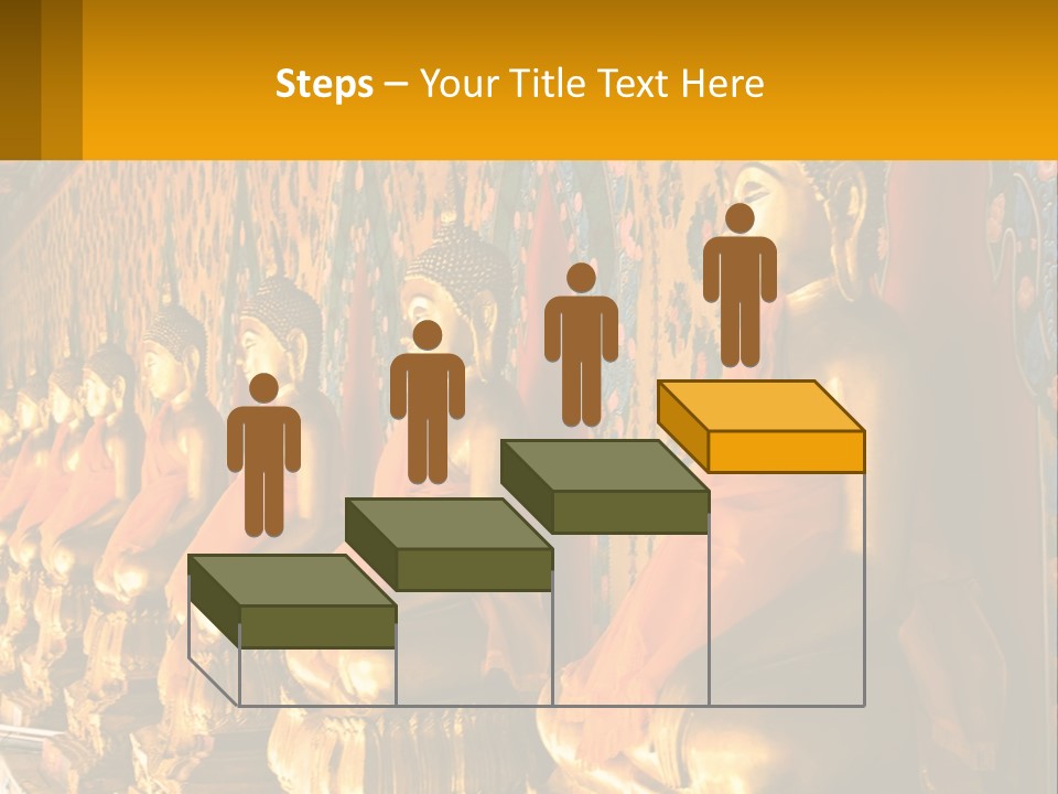 Statue Gold Ayuthaya PowerPoint Template