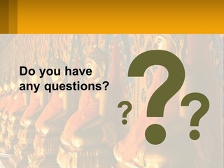 Statue Gold Ayuthaya PowerPoint Template