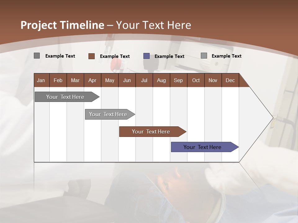 Blue Sky Background Green PowerPoint Template