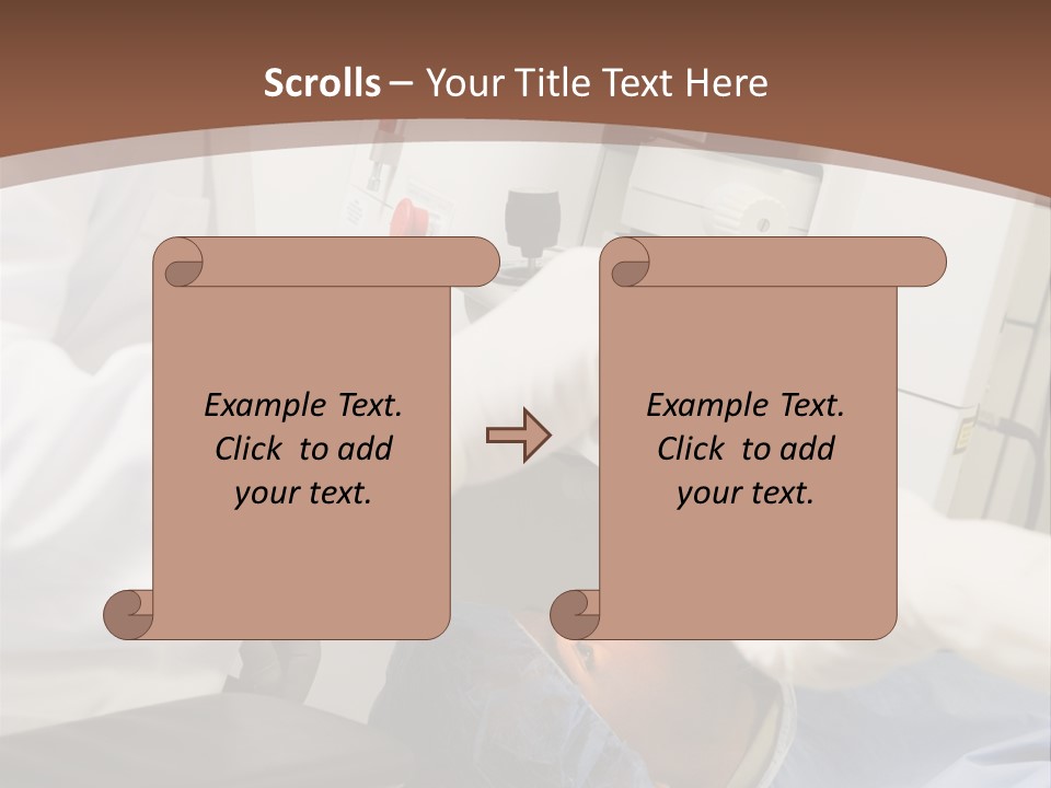 Blue Sky Background Green PowerPoint Template