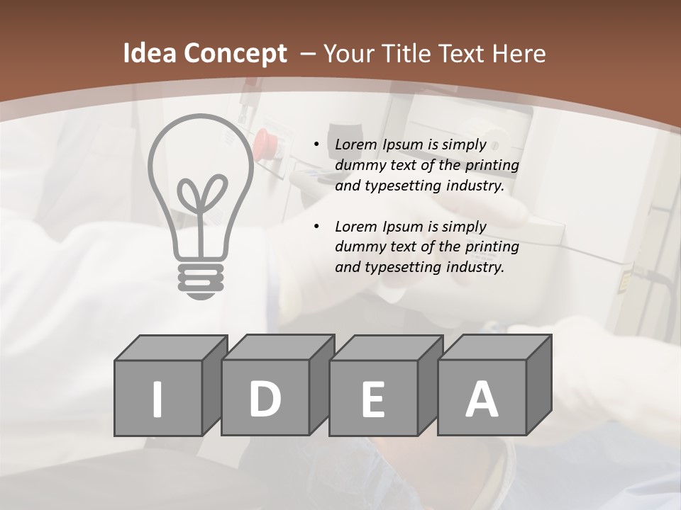 Blue Sky Background Green PowerPoint Template