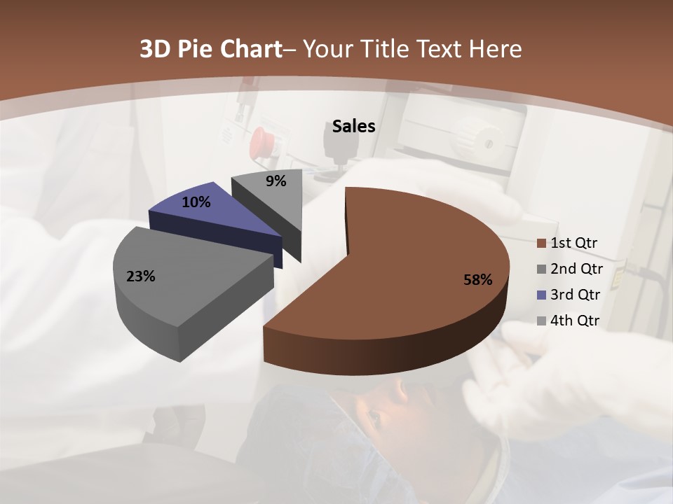 Blue Sky Background Green PowerPoint Template