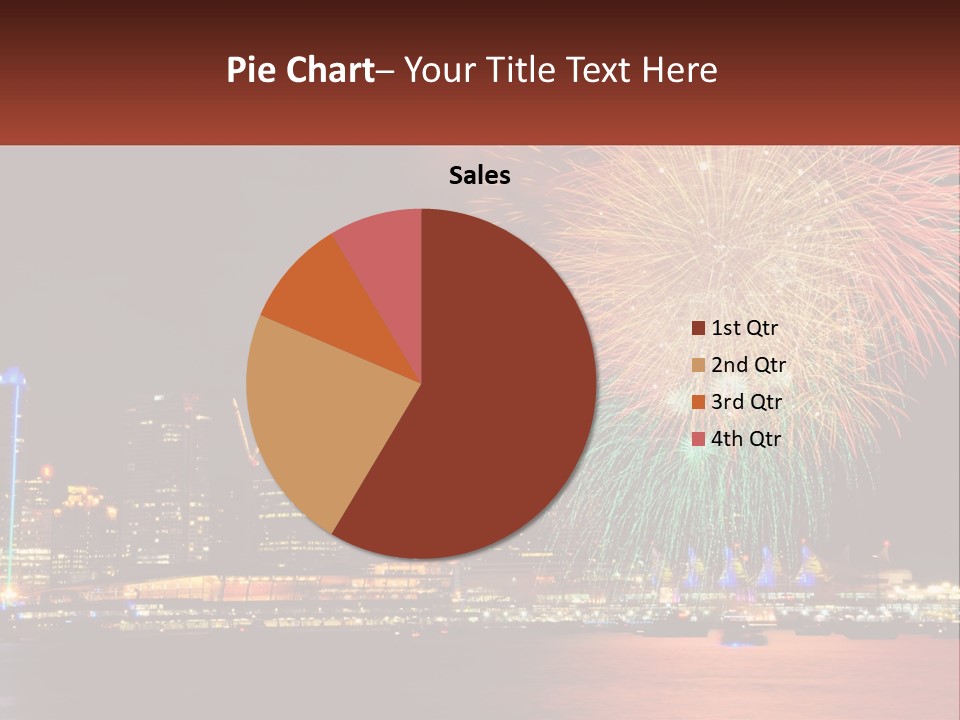 Blue Sky Green Sale PowerPoint Template