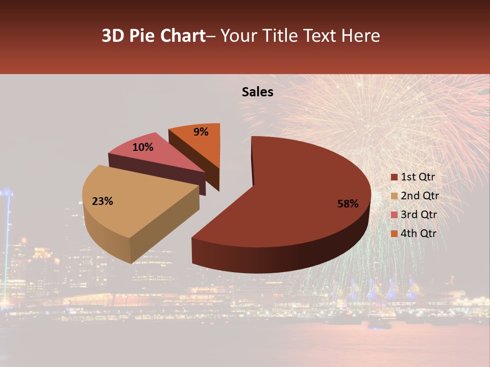 Blue Sky Green Sale PowerPoint Template