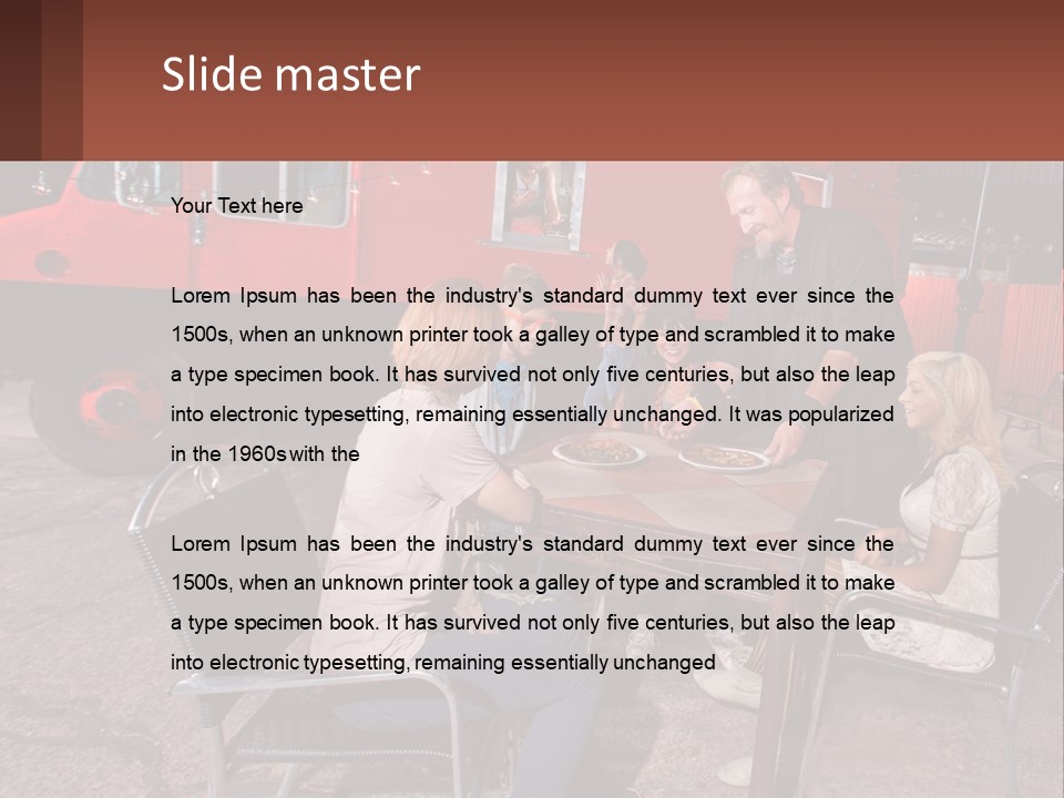 Holding Lawn Construct PowerPoint Template