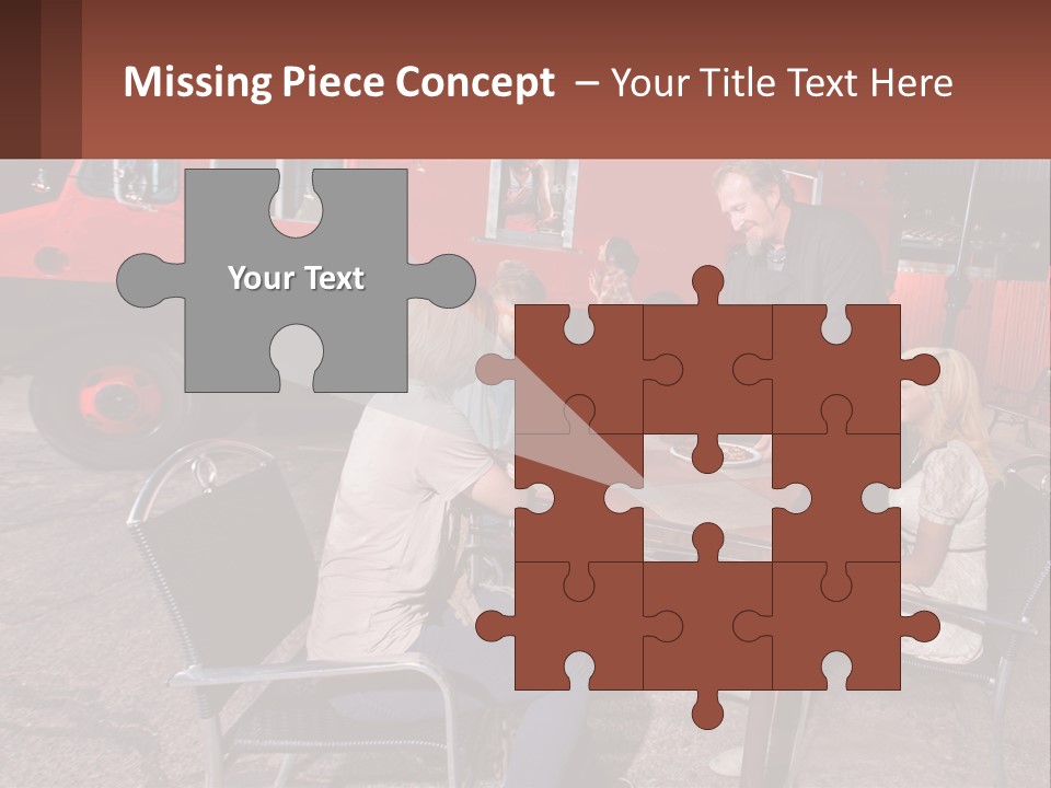 Holding Lawn Construct PowerPoint Template