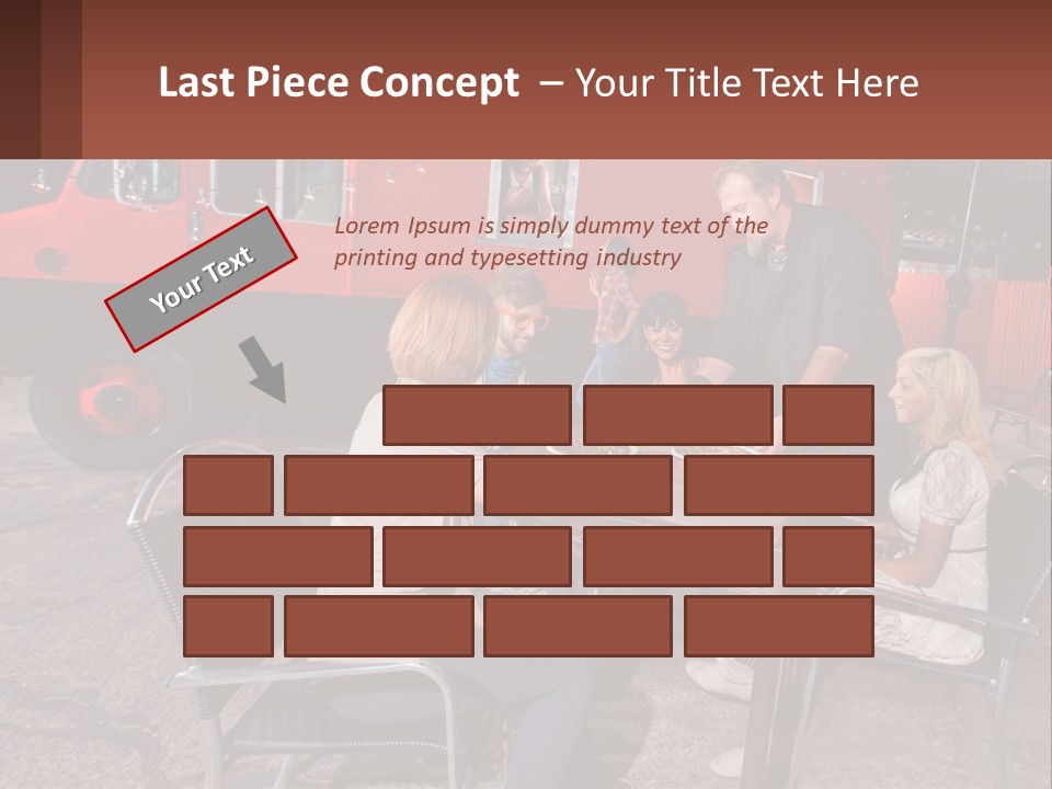 Holding Lawn Construct PowerPoint Template