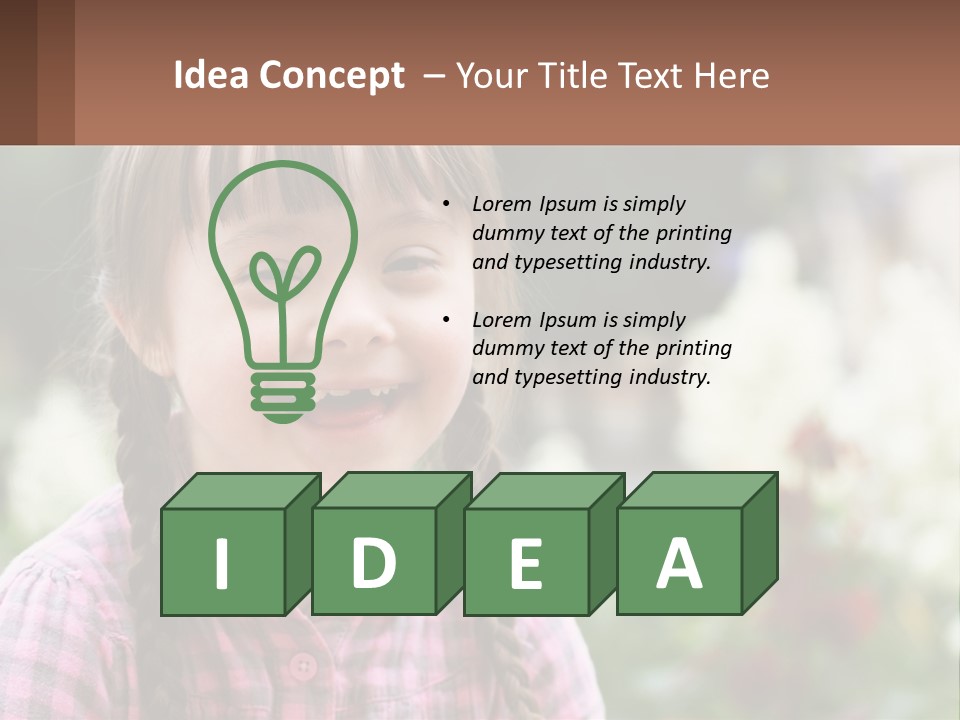 Home Cloud Leaf PowerPoint Template