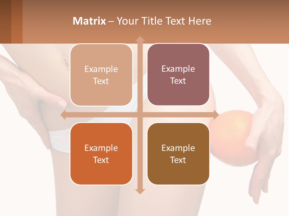 Model Business Hand PowerPoint Template