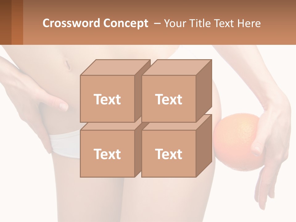Model Business Hand PowerPoint Template