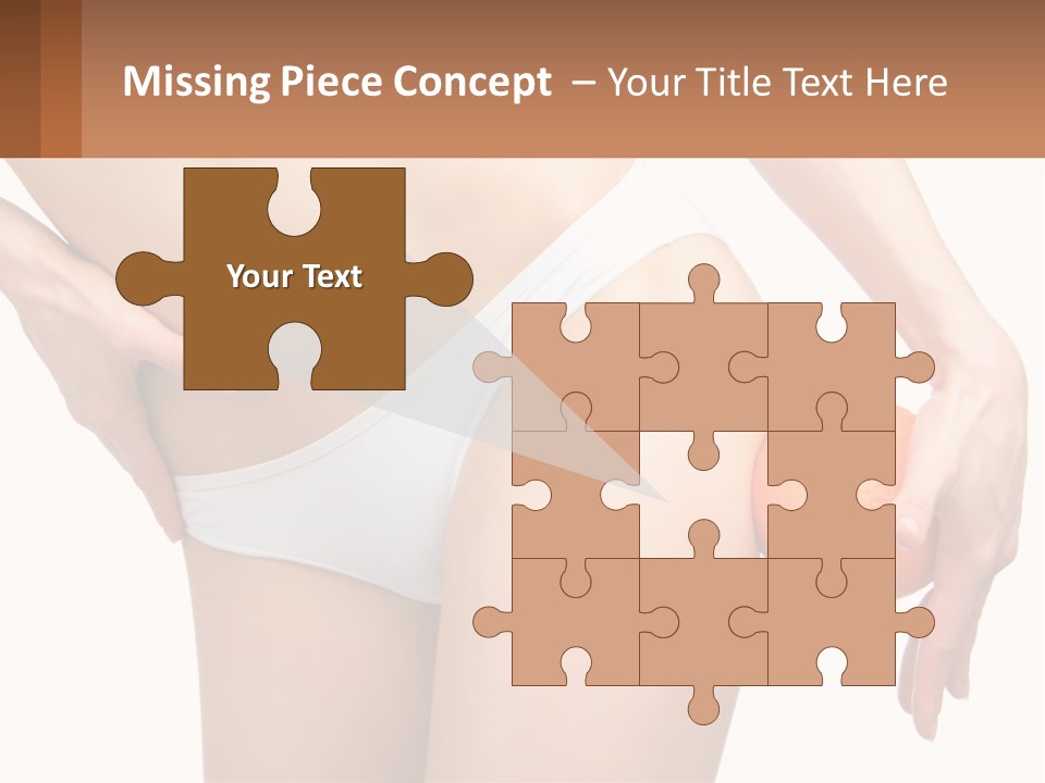 Model Business Hand PowerPoint Template