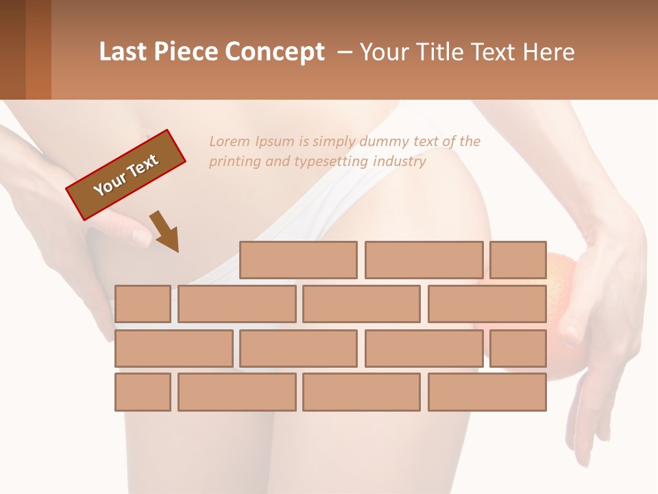 Model Business Hand PowerPoint Template