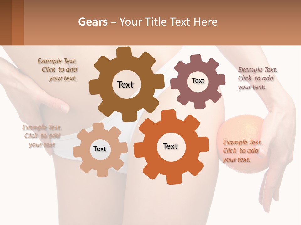 Model Business Hand PowerPoint Template