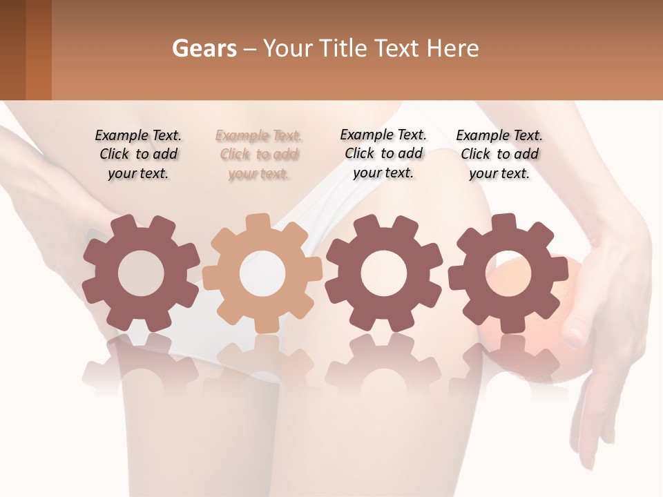 Model Business Hand PowerPoint Template