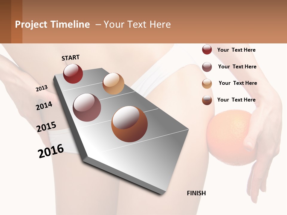 Model Business Hand PowerPoint Template