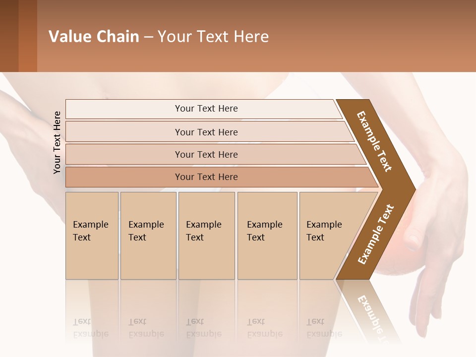 Model Business Hand PowerPoint Template