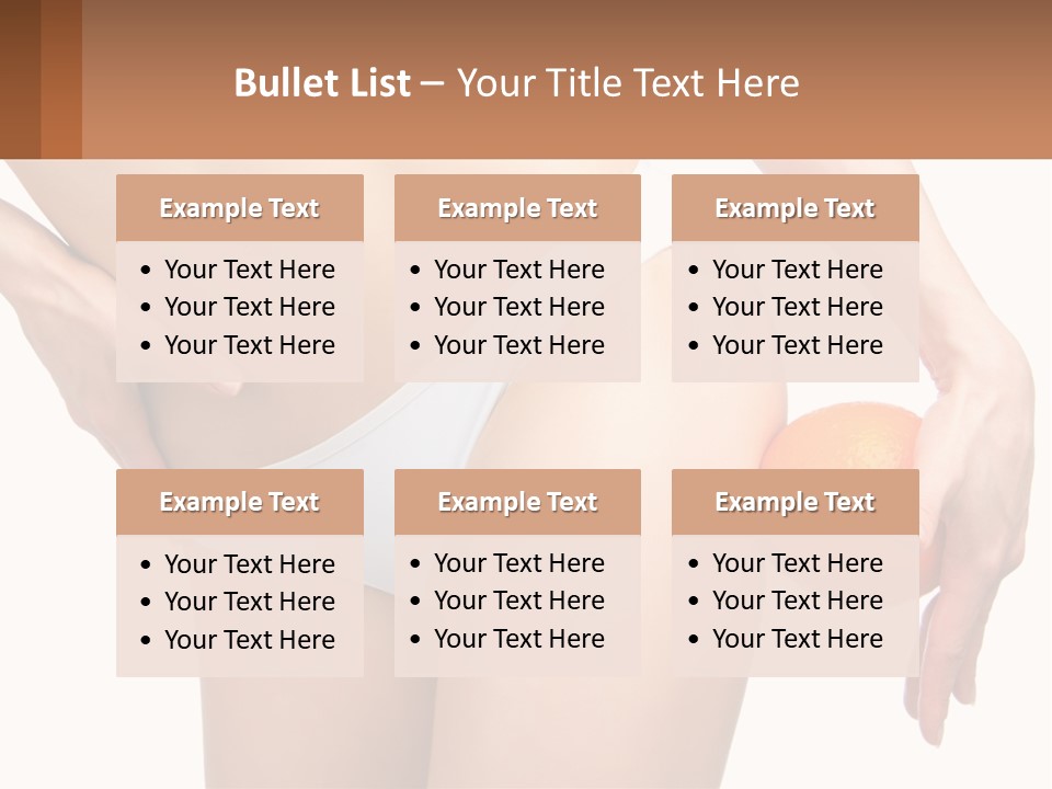 Model Business Hand PowerPoint Template