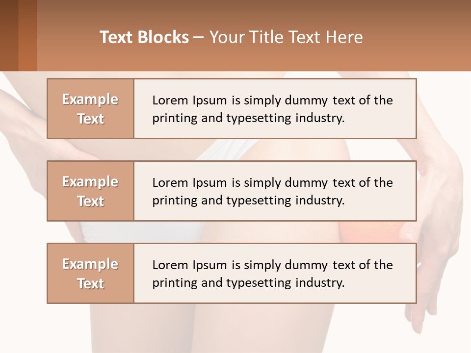 Model Business Hand PowerPoint Template