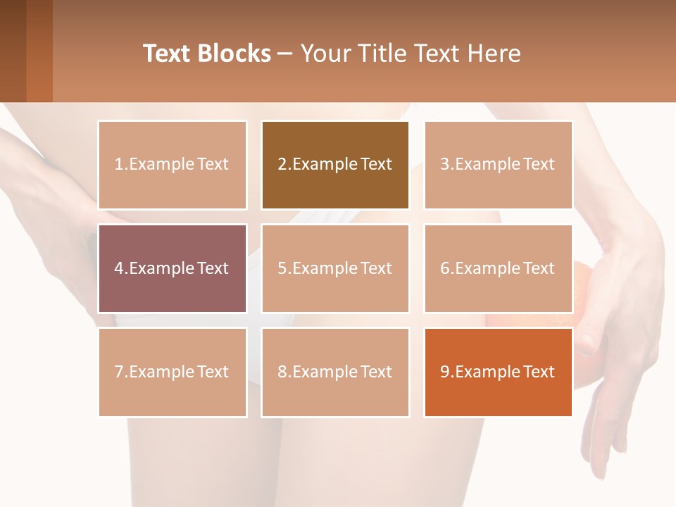 Model Business Hand PowerPoint Template