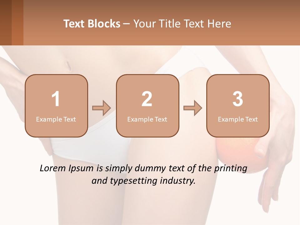 Model Business Hand PowerPoint Template