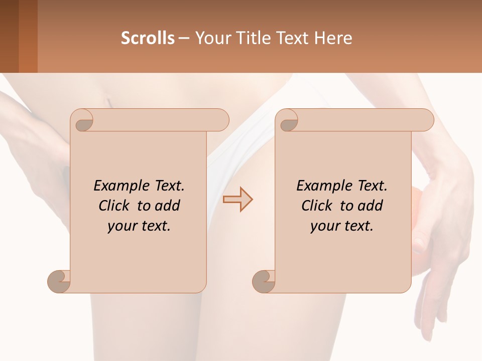 Model Business Hand PowerPoint Template