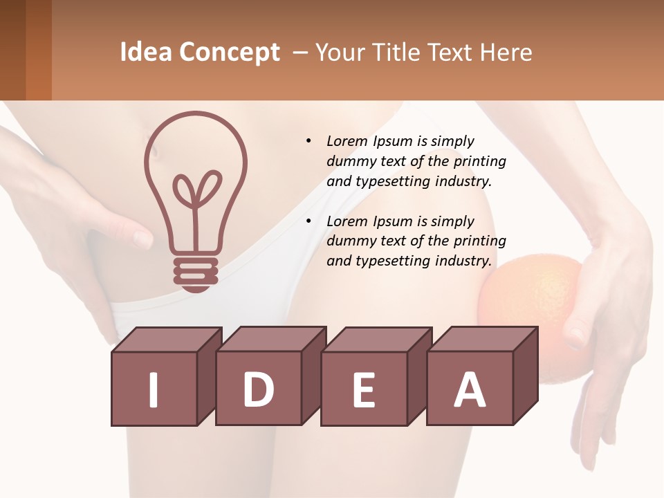 Model Business Hand PowerPoint Template