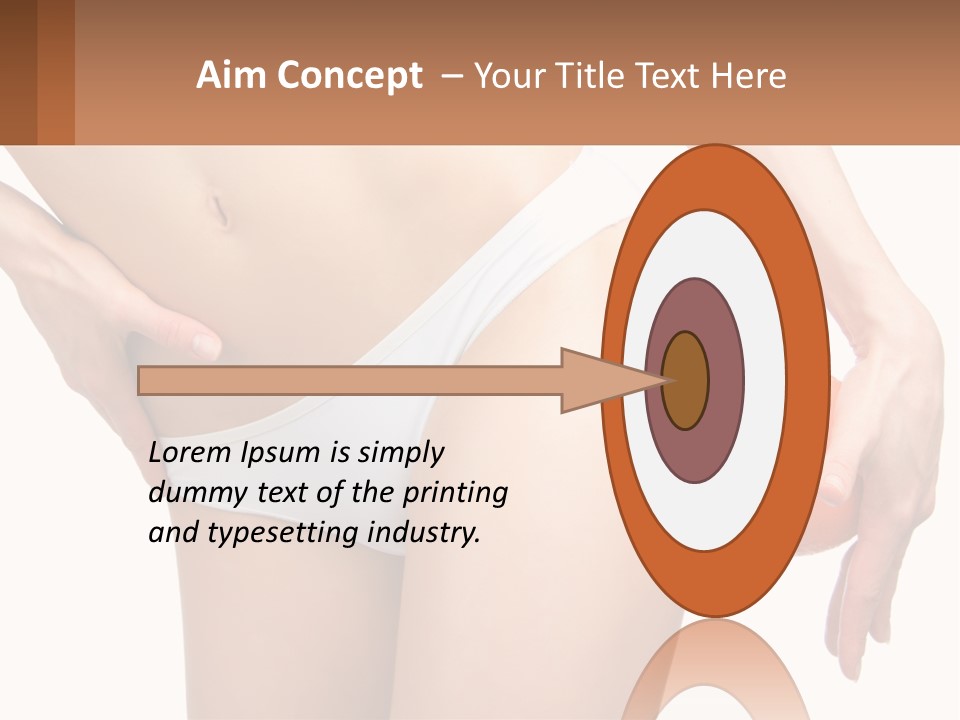 Model Business Hand PowerPoint Template