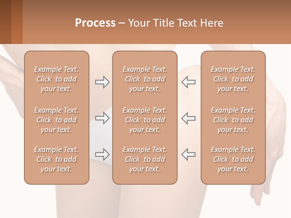 Model Business Hand PowerPoint Template