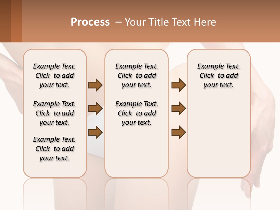 Model Business Hand PowerPoint Template