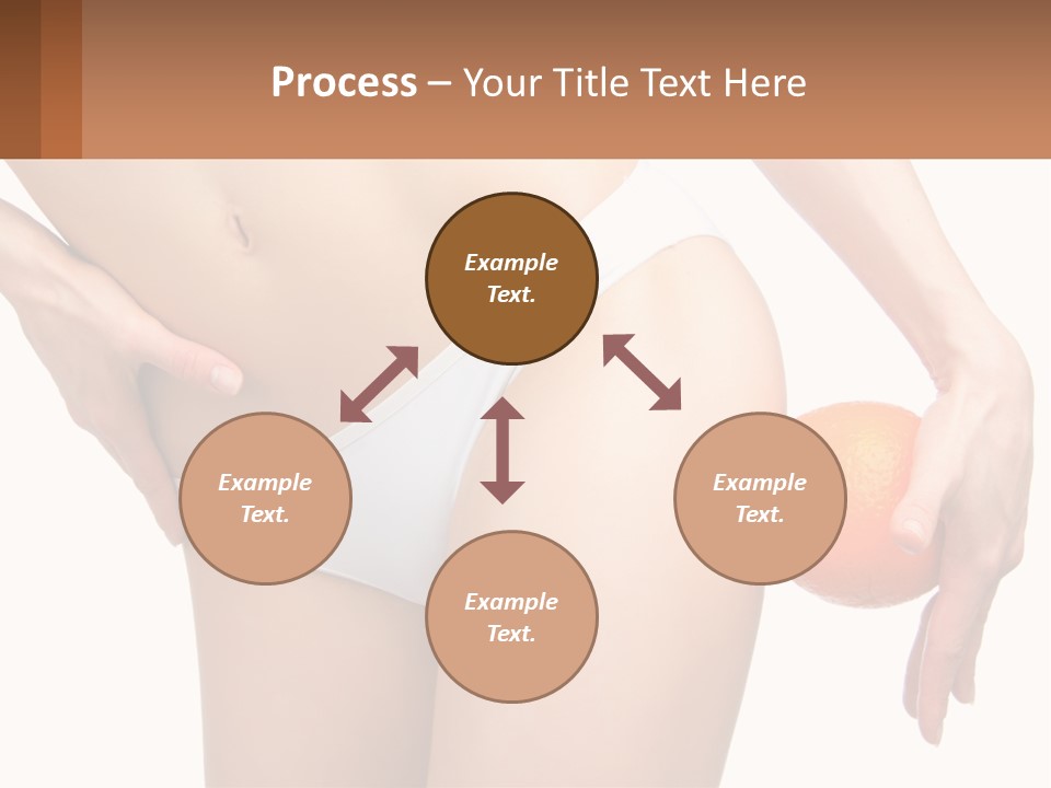 Model Business Hand PowerPoint Template