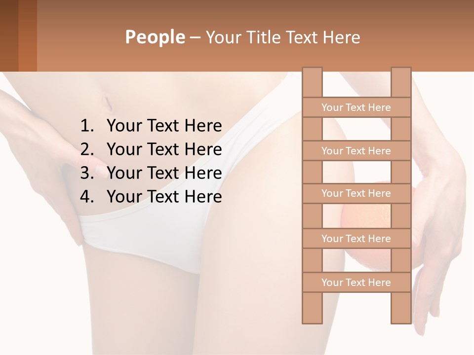 Model Business Hand PowerPoint Template