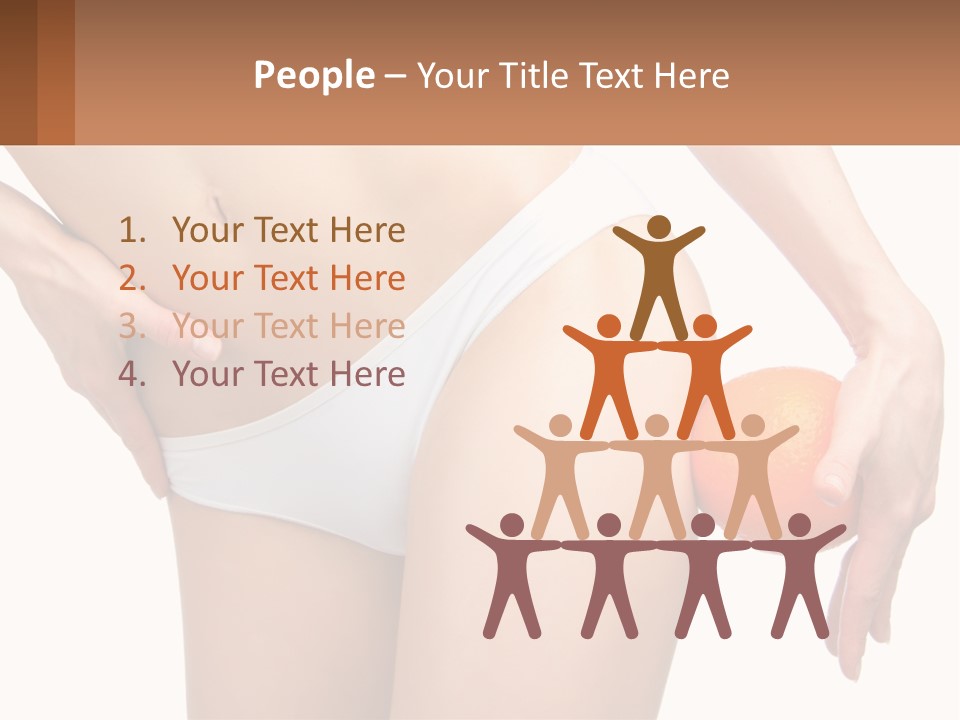 Model Business Hand PowerPoint Template