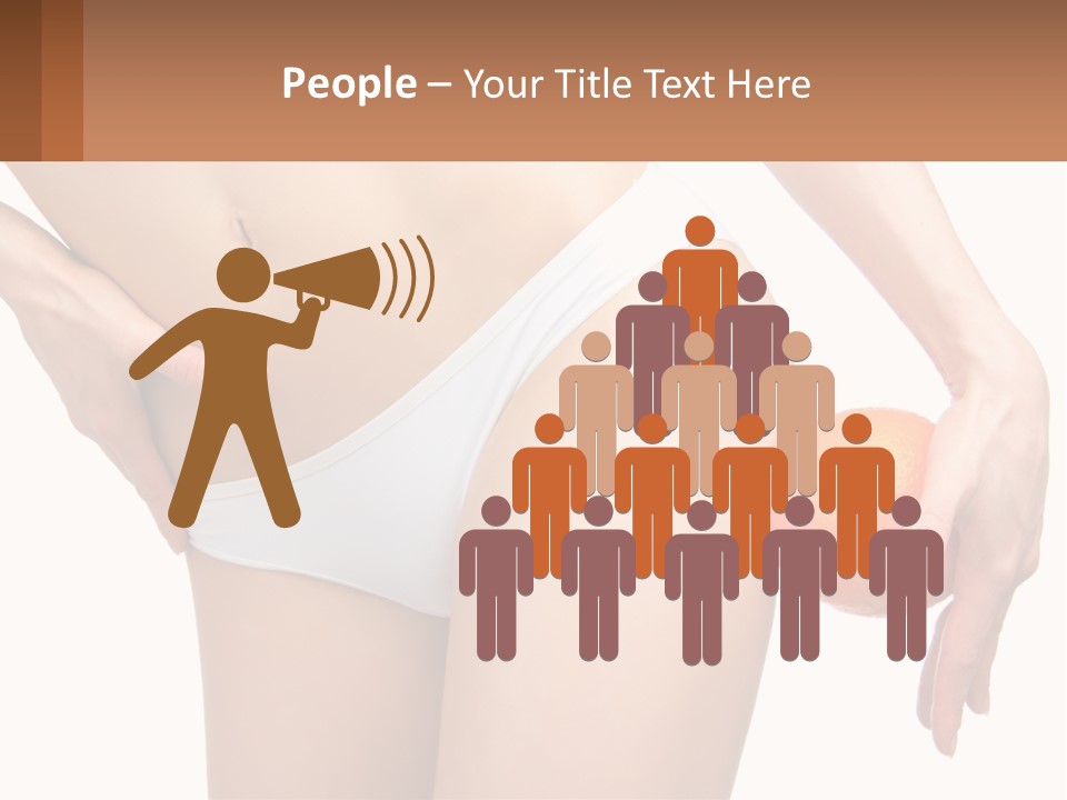 Model Business Hand PowerPoint Template