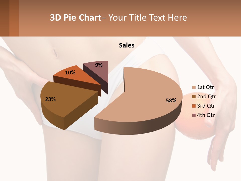 Model Business Hand PowerPoint Template