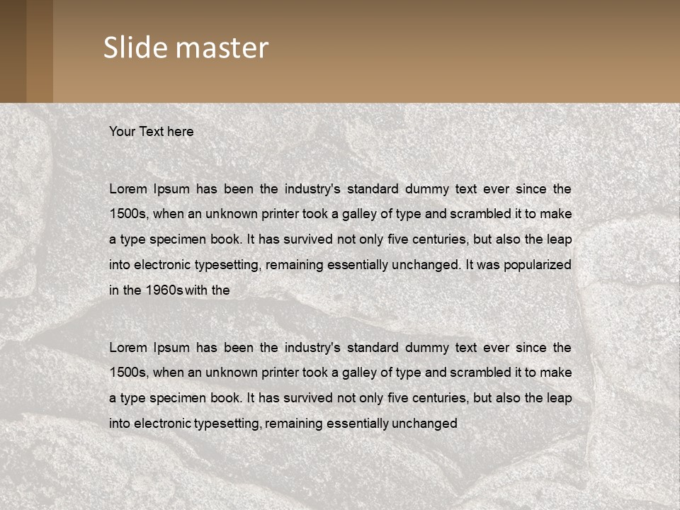 Estate Model Small PowerPoint Template