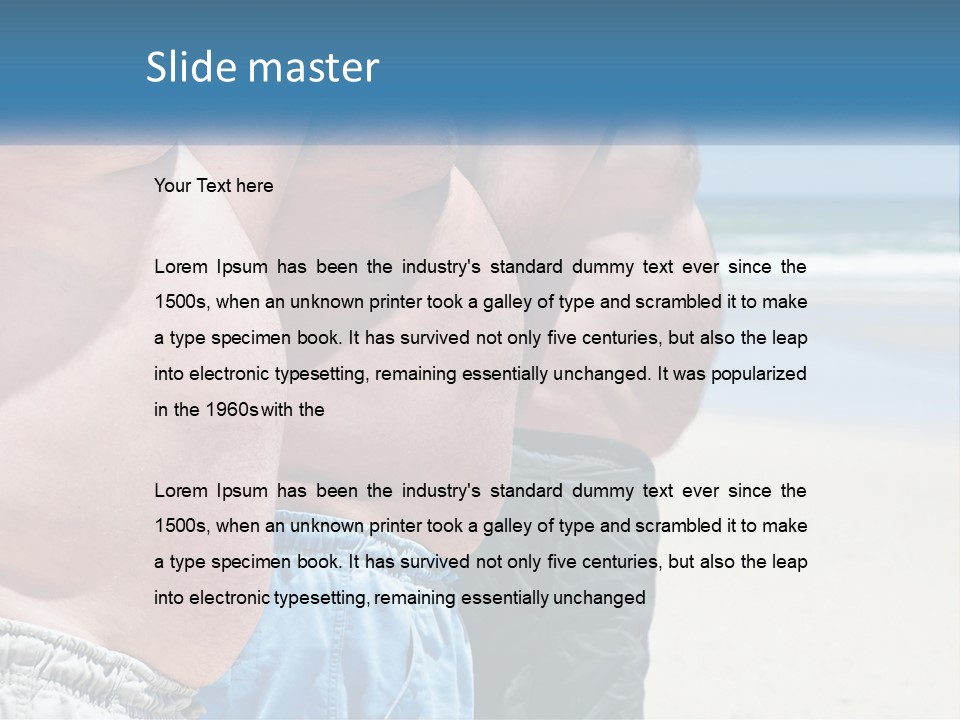 Model Blue Sky Loan PowerPoint Template