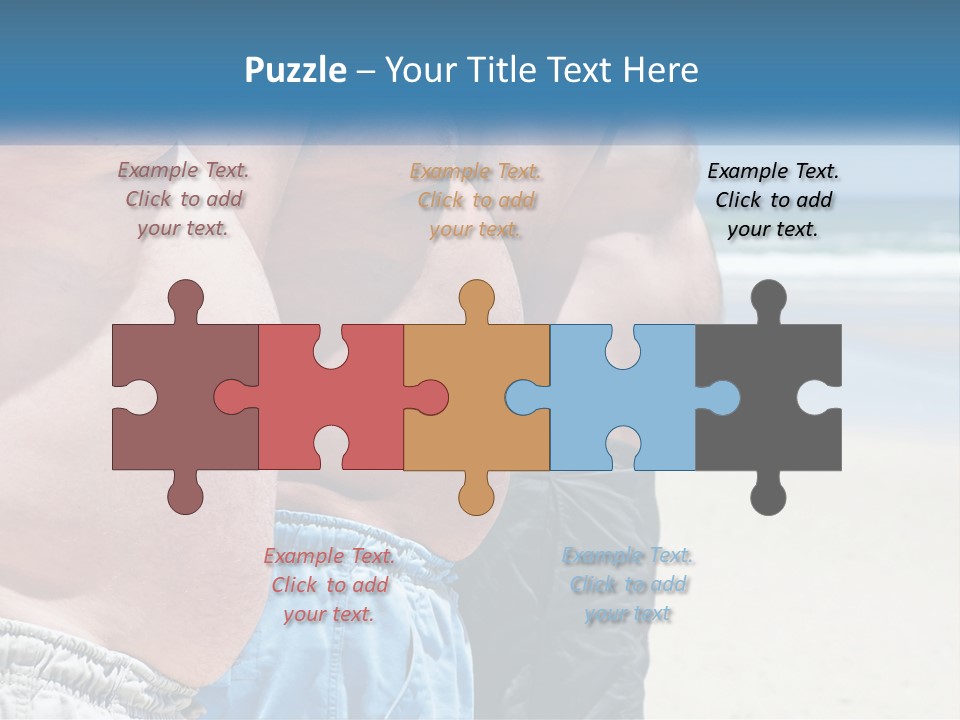 Model Blue Sky Loan PowerPoint Template