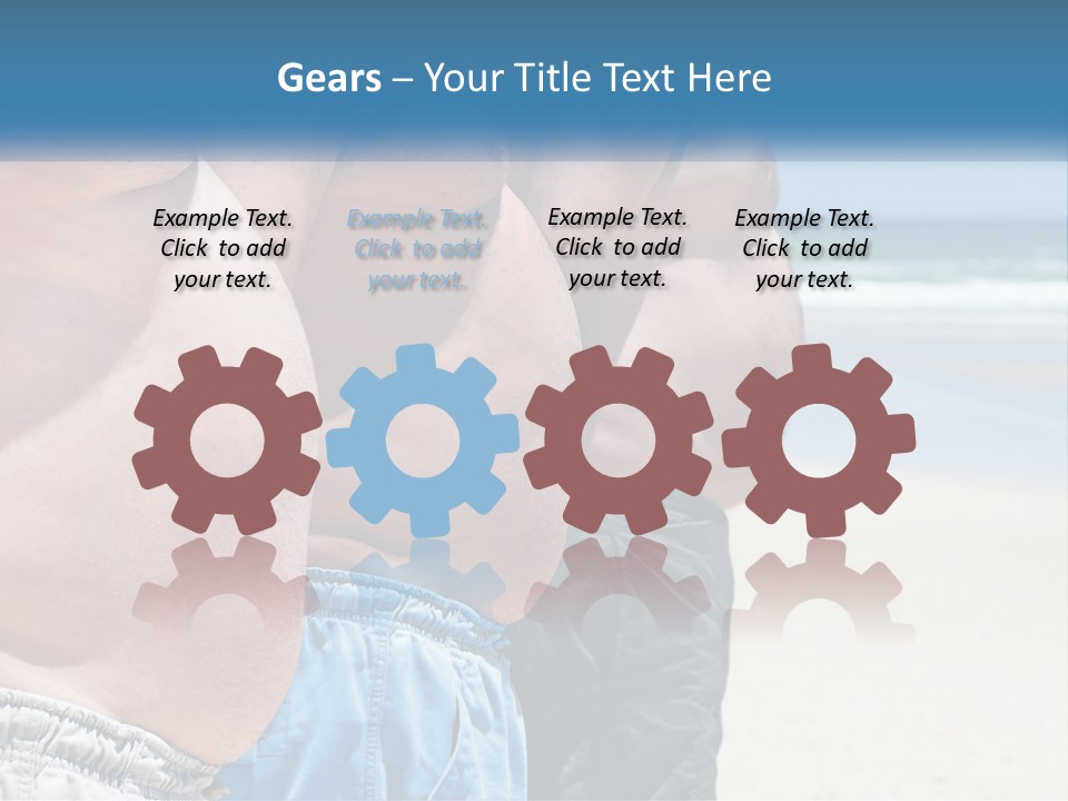 Model Blue Sky Loan PowerPoint Template