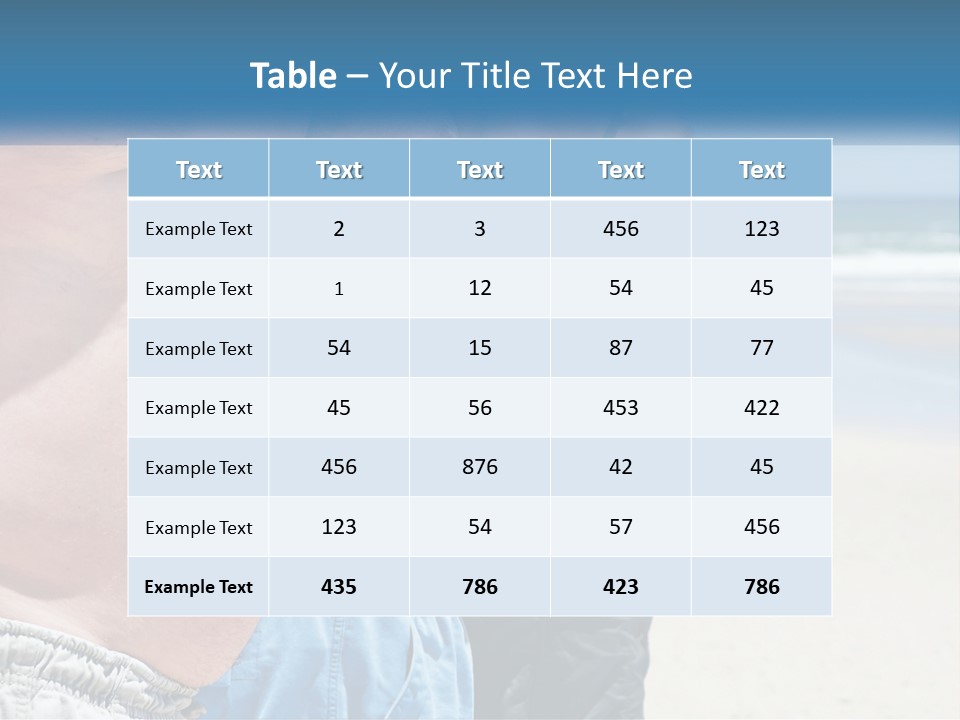 Model Blue Sky Loan PowerPoint Template