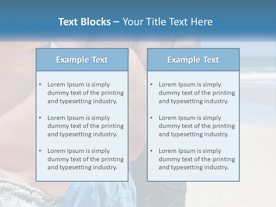 Model Blue Sky Loan PowerPoint Template